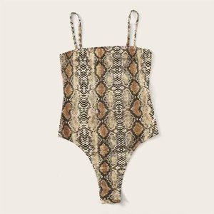 PrettyLittleThing Snakeskin Bodysuit